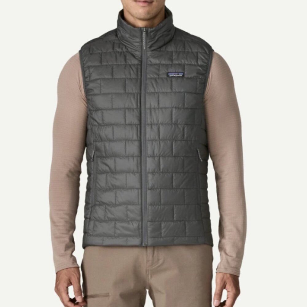 vest men color forge grey nano puff vest